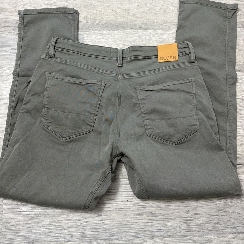 DU/ER Men's No Sweat Pants Athletic Taper 36x32 Gray/Gull - Picture 5 of 9